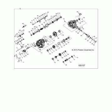 DRIVE TRAIN, MAIN GEARCASE (TO 1/4/16) - A16DAA57A5/A7/L2/E57A9/E57AM (100157)