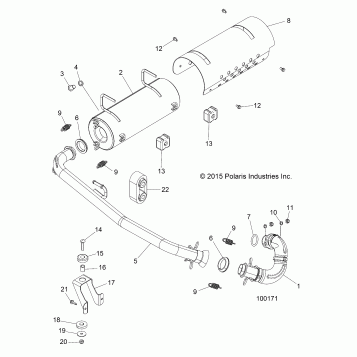 ENGINE, EXHAUST SYSTEM - A16DAA32A1/A7 (100171)