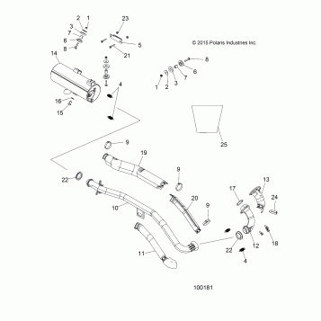 ENGINE, EXHAUST - A16SEH57A7