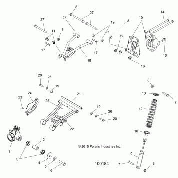 SUSPENSION, REAR - A18SUE57N5 (100184)