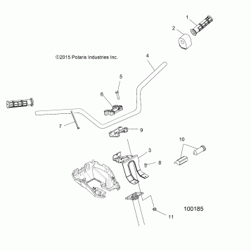 STEERING, HANDLEBAR and CONTROLS - A16SUH57N6 (100185)