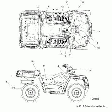 BODY, DECALS - A16SUH57N6 (100188)