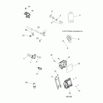 ELECTRICAL, SWITCHES, SENSORS and ECM MODULES - A18SUE57N5 (100190)