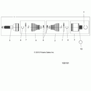 DRIVE TRAIN, REAR DRIVE SHAFT - A16SEH57A7