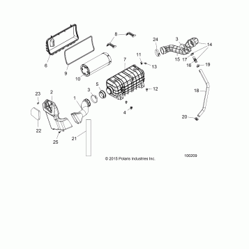 ENGINE, AIR INTAKE SYSTEM - A16DAE87AL (100209)