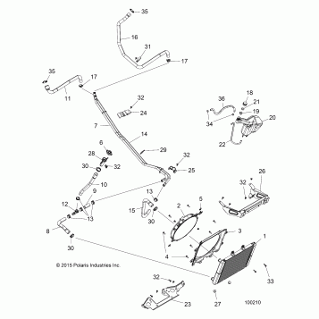 ENGINE, COOLING SYSTEM - A16DAE87AL (100210)