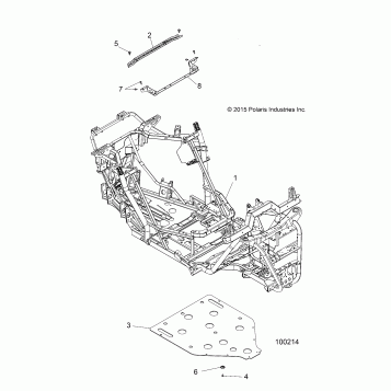CHASSIS, MAIN FRAME AND SKID PLATE - A16DAE87AL (100214)