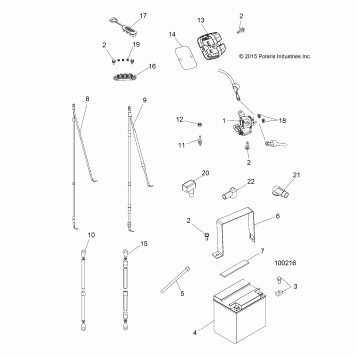 ELECTRICAL, BATTERY - A16DAE87AL (100216)