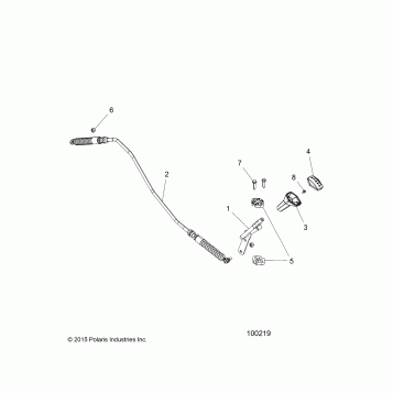 DRIVE TRAIN, GEAR SELECTOR - A16DAE87AL (100219)