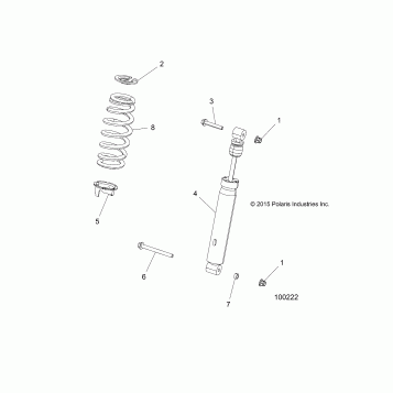 SUSPENSION, REAR SHOCK MOUNTING - A16DAE87AL (100222)