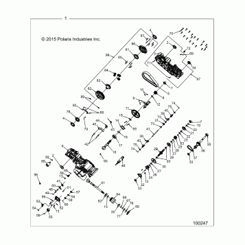 DRIVE TRAIN, MAIN GEARCASE  - A16SWE57A1/A7 (100247)