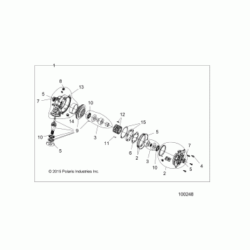 DRIVE TRAIN, FRONT GEARCASE - A16SEH57A7
