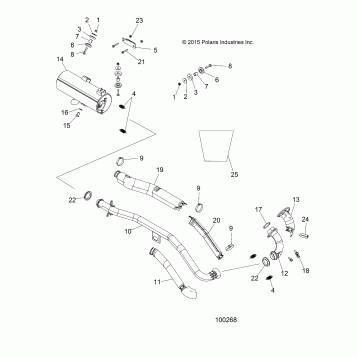 ENGINE, EXHAUST - A16SEA45A1/A5/SEE45A1