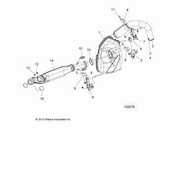 ENGINE, EXHAUST - A16SYE95AK/AP