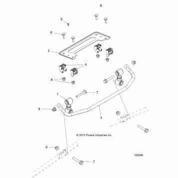 SUSPENSION, STABILIZER BAR, FRONT - A16DAE87AL (100298)