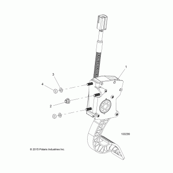 ENGINE, THROTTLE PEDAL - A16DAE87AL (100299)
