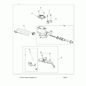 BRAKES, FRONT BRAKE LEVER and MASTER CYLINDER - A16SXM95AL