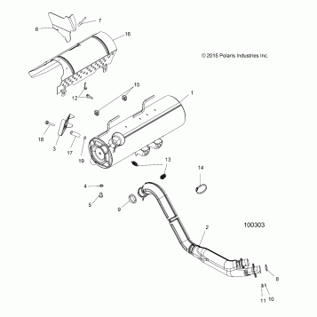 ENGINE, EXHAUST - A16SXN85A3