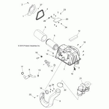 ENGINE, AIR INTAKE - A19SXM95AL