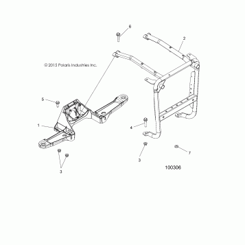 BODY, FRONT RACK SUPPORT - A16SXM95AL