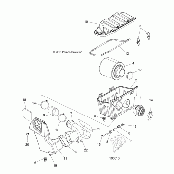 ENGINE, AIR INTAKE SYSTEM - A16DAA32A1/A7 (100313)