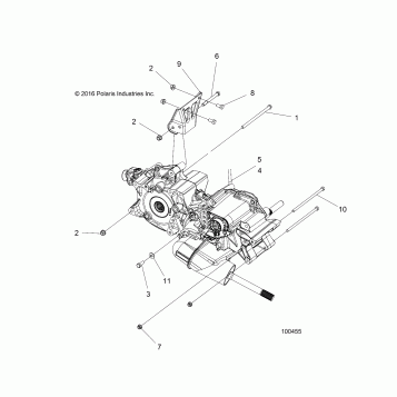 DRIVE TRAIN, MAIN GEARCASE MOUNTING - A19S6E57B1