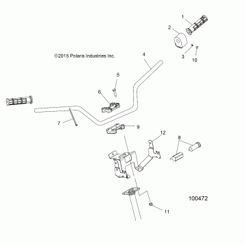 STEERING, HANDLEBAR and CONTROLS - A19SEA50B1/B7/SEE50B7/B3/SEG50B4 (100472)