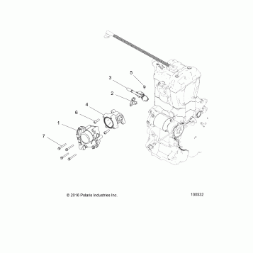 ENGINE, THROTTLE BODY and FUEL RAIL - A17DAA57A5 (100532)