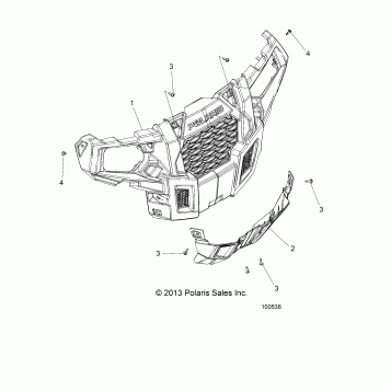 BODY, BUMPER, FRONT - A17DAA57A5 (100538)