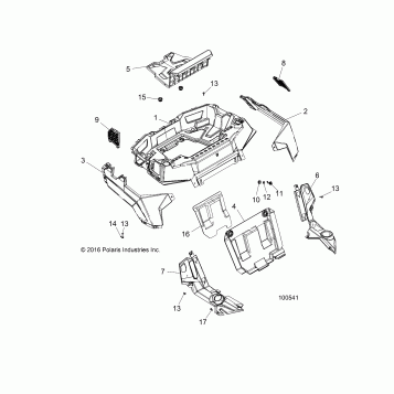 BODY, REAR RACK AND FENDERS - A18DAA50B7 (100541)