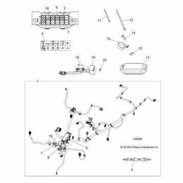 ELECTRICAL, HARNESS - A19SWE57B1 (100586)