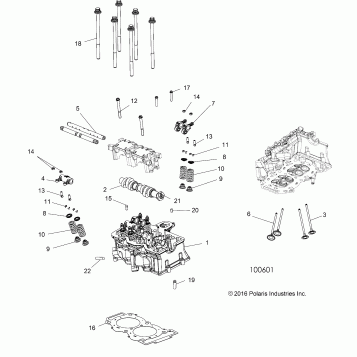 ENGINE, CYLINDER HEAD, CAM and VALVES - A17SXA85A1/A7/SXE85AB/AM/AS/A9