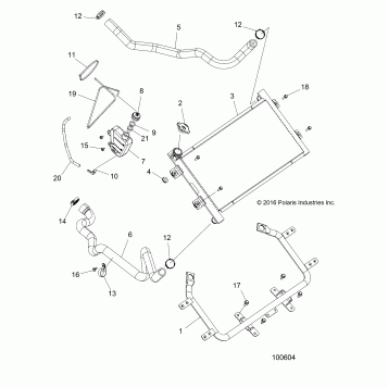 ENGINE, COOLING SYSTEM, RADIATOR - A19SXM95AL