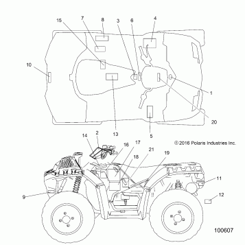 BODY, DECALS - A17SXM95AM