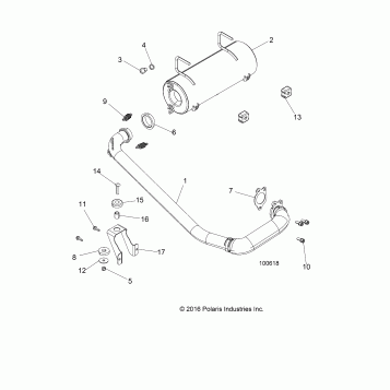 ENGINE, EXHAUST SYSTEM - A17DAA50A7