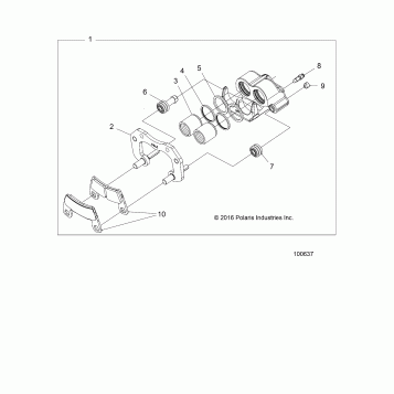 BRAKES, CALIPER, FRONT - A17DCE87AU (100637)