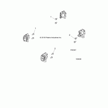 BRAKES, CALIPER MOUNTING - A17DCE87AU (100638)