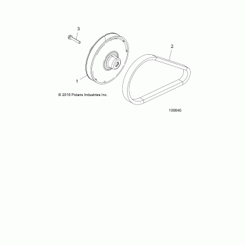 DRIVE TRAIN, CLUTCH, SECONDARY - A19DCE87AK (100681)