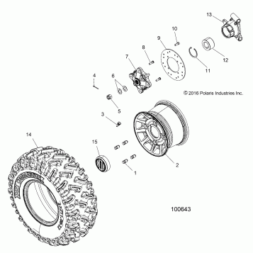 WHEELS, REAR - A17DCE87AU (100643)