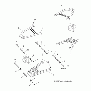 SUSPENSION, REAR CONTROL ARMS - A17DCE87AU (100644)