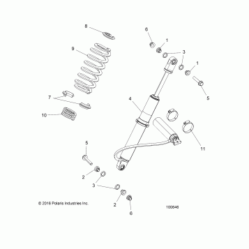 SUSPENSION, REAR SHOCK MOUNTING - A17DCE87AU (100646)