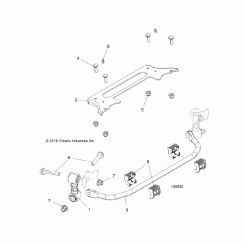 SUSPENSION, STABILIZER BAR, FRONT - A17DCE87AU (100650)