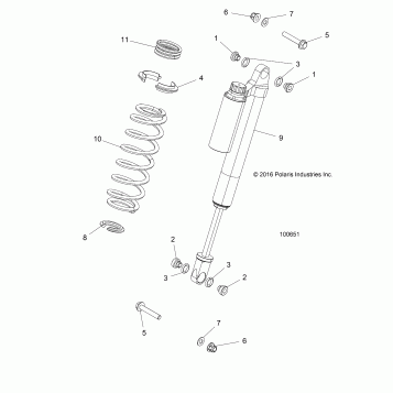SUSPENSION, FRONT SHOCK MOUNTING - A17DCE87AU (100651)