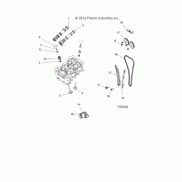 ENGINE, VALVES and CAMSHAFTS - A17DCE87AU (100656)