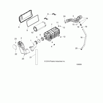 ENGINE, AIR INTAKE SYSTEM - A17DCE87AU (100658)