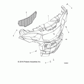 BODY, BUMPER, FRONT - A17DCE87AU (100662)