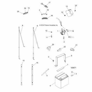 ELECTRICAL, BATTERY - A17DCE87AU (100671)