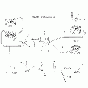 BRAKES, BRAKE LINES AND MASTER CYLINDER - A17DAE57AM (100678)