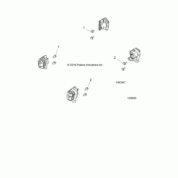BRAKES, CALIPER MOUNTING - A17DAE57AM (100680)