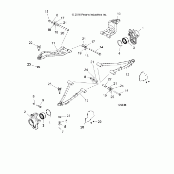 SUSPENSION, FRONT - A17DAE57AM (100685)